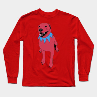 Grateful Dawg Red Long Sleeve T-Shirt