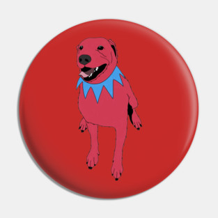 Grateful Dawg Red Pin