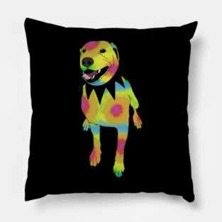 Grateful Dawg Tie-Dye Pillow