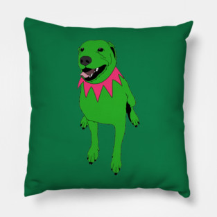 Grateful Dawg Green Pillow