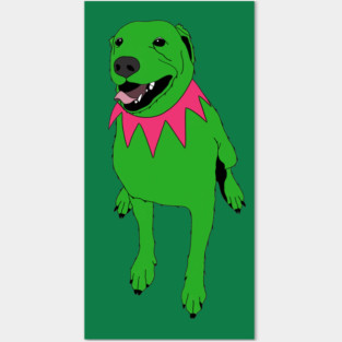 Grateful Dawg Green Posters and Art