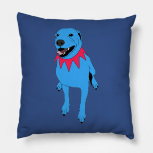 Grateful Dawg Blue Pillow