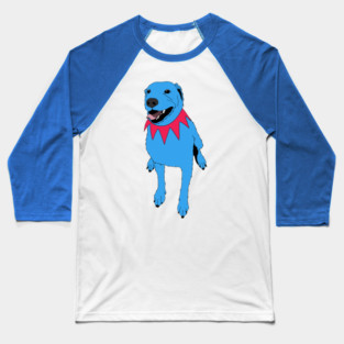 Grateful Dawg Blue Baseball T-Shirt