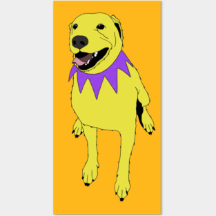 Grateful Dawg Yellow Posters and Art