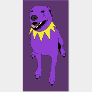 Grateful Dawg Purple Posters and Art
