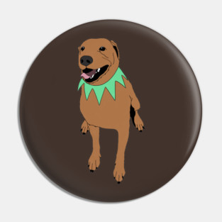 Grateful Dawg Orange Pin