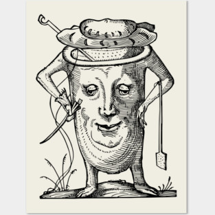 Grotesque #22 The Drolatic Dreams of Pantagruel (1565) Posters and Art
