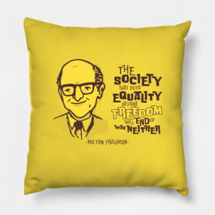 Milton Friedman Pillow