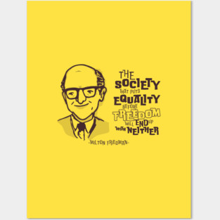 Milton Friedman Posters and Art