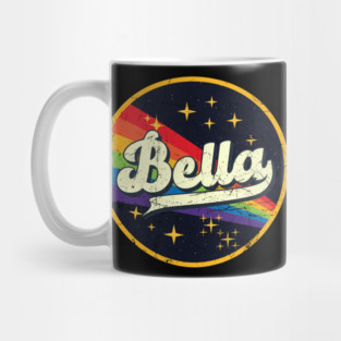 Bella // Rainbow In Space Vintage Grunge-Style Mug