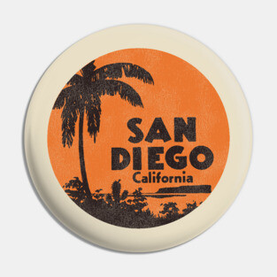 San Diego California Vintage Travel Souvenir Pin