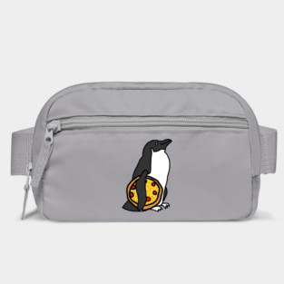Animals with Food Cute Penguin with Pizza Bag