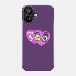 Peanut Butter and Jelly Day - PB & J Love Phone Case
