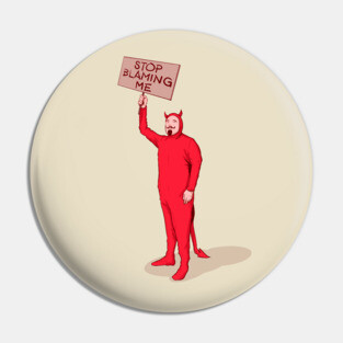 Satanic Scapegoat Pin