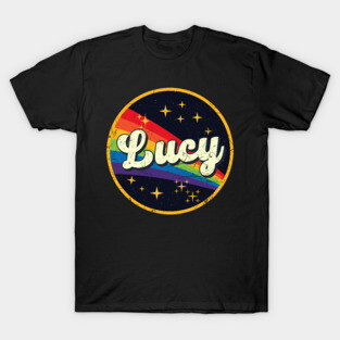 Lucy // Rainbow In Space Vintage Grunge-Style T-Shirt
