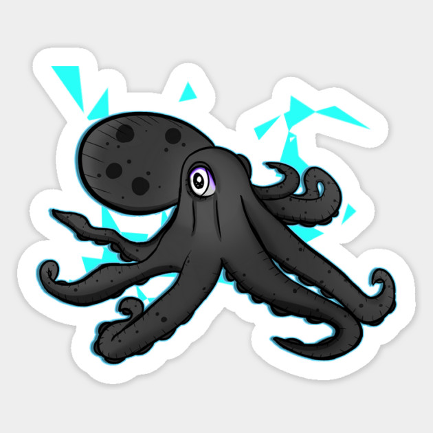 THIS OCTOPUS HAS NO SOCKS Sticker by roxiqt