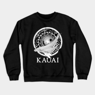 Humpback whales Shield of Kauai Crewneck Sweatshirt