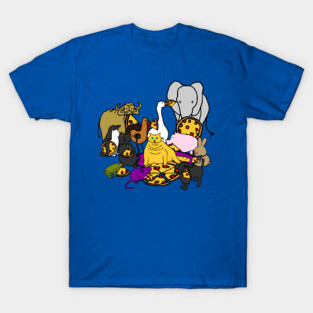 Animals Having a Pizza Party T-Shirt