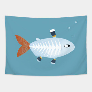 X-ray Tetra Fish Tapestry