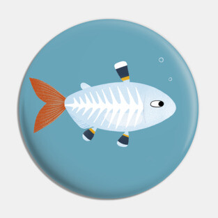 X-ray Tetra Fish Pin