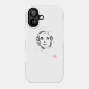marilyn monroe surprised Phone Case
