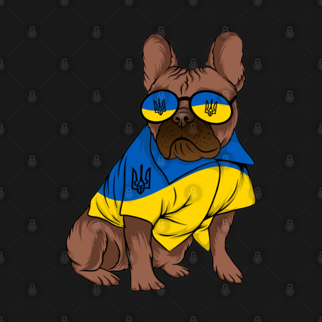 Ukraine Pet Awareness Support Ukrainian Flag Sunglasses Dog Puppy Pug Animals by Tshirtiz
