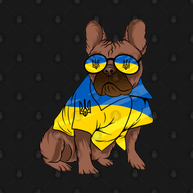 Ukraine Pet Awareness Support Ukrainian Flag Sunglasses Dog Puppy Pug Animals by Tshirtiz