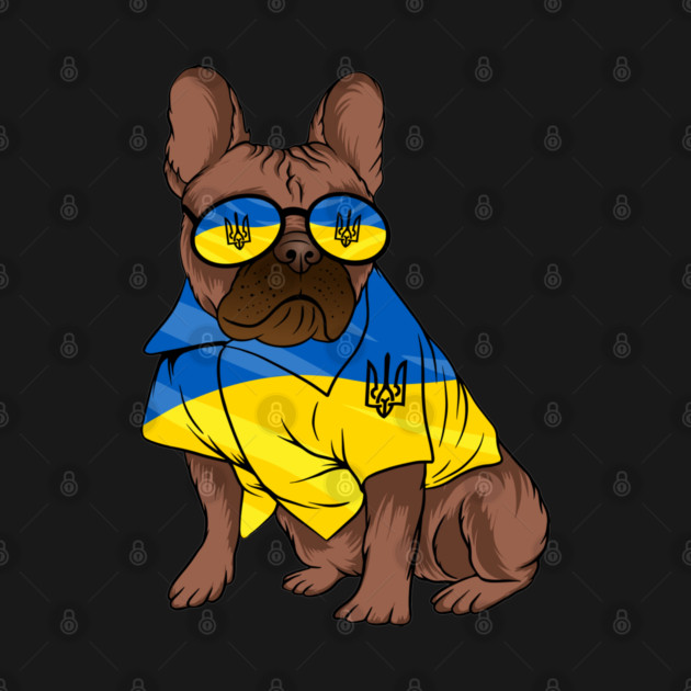 Ukraine Pet Awareness Support Ukrainian Flag Sunglasses Dog Puppy Pug Animals by Tshirtiz