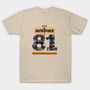 Distressed Dark Tower Board Games Retro Vintage 1981 T-Shirt