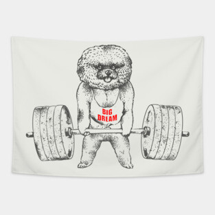 Bichon Frise Lift Tapestry