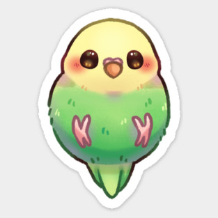 Green Parakeet Magnet