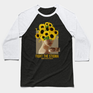 End the stigma of mental illness Baseball T-Shirt