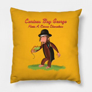 Curious Boy George Meets A Karma Chameleon Pillow