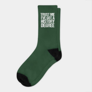 Funny History Major Graduation Socks