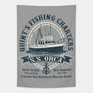 Captain Quint's SS Orca Lts Tapestry