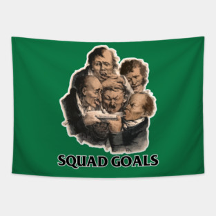 Squad Goals Vintage Design Tee Tapestry