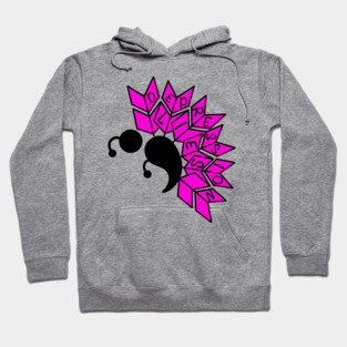 Depression Lies Semicolon Butterfly Hoodie