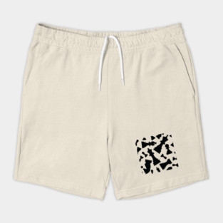 Chess Pieces Pattern (Black) Shorts
