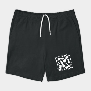 Chess Pieces Pattern (White) Shorts