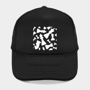 Chess Pieces Pattern (White) Hat