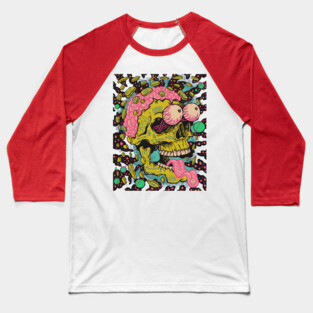 Skull Fallin love Baseball T-Shirt