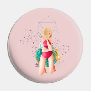 Libra sign Pin