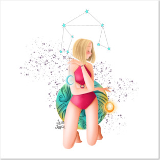 Libra sign Posters and Art