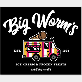 Big Worm's Ice Cream & Frozen Treats Posters and Art