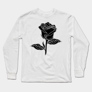 Black Rose Long Sleeve T-Shirt