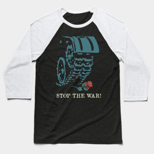 Stop The War! Translated- Soviet Propaganda, Anti War, Anti Imperialist Baseball T-Shirt