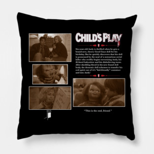 Child's Play (1988) Synopsis Design Pillow