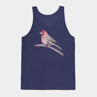 House Finch Watercolor Tank Top