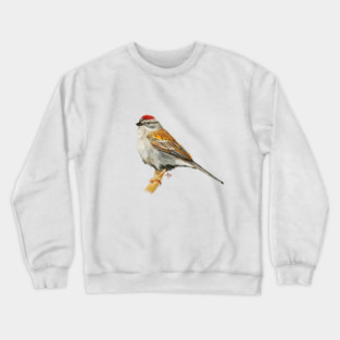 Colorful Chipping Sparrow Crewneck Sweatshirt