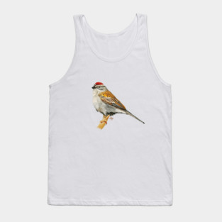 Colorful Chipping Sparrow Tank Top